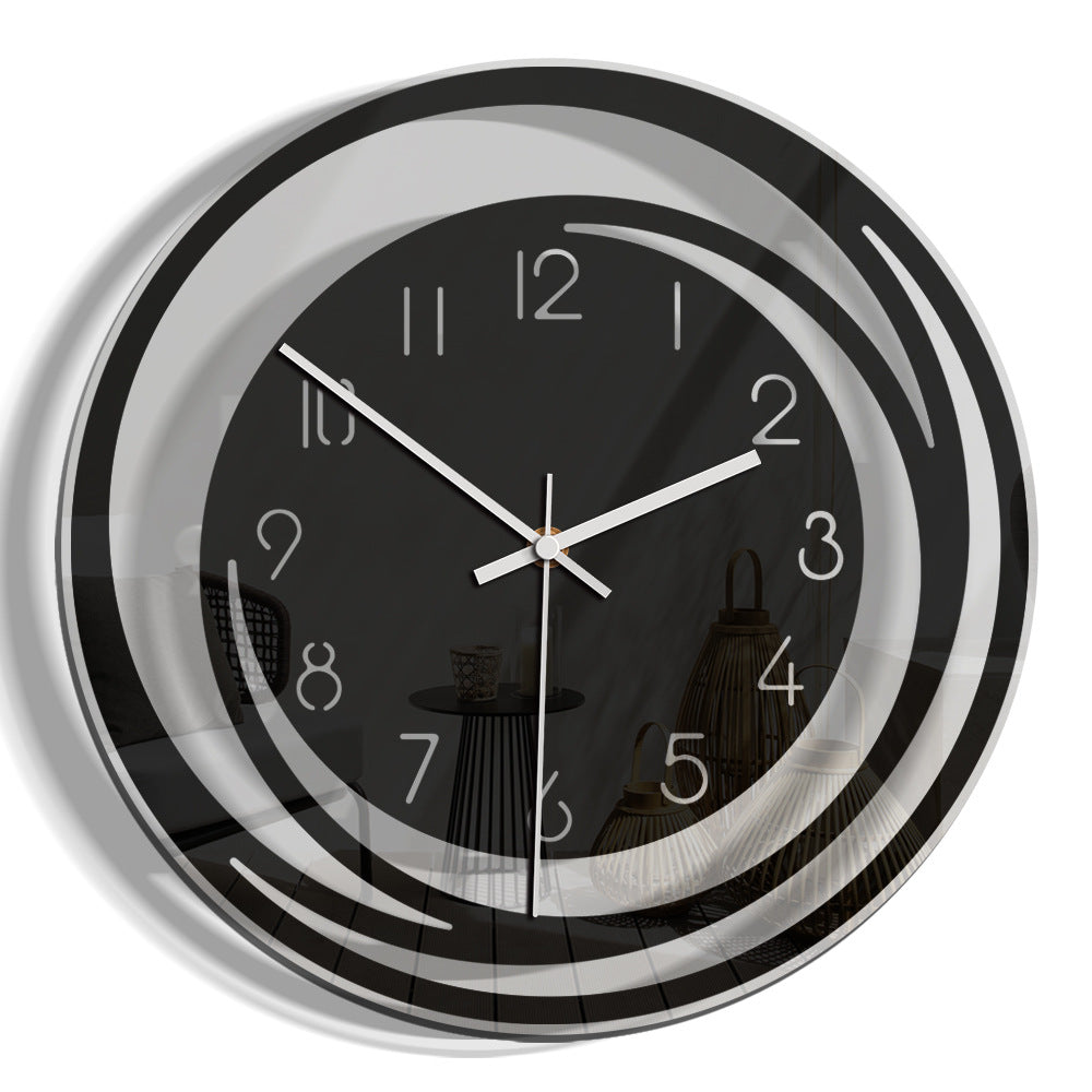 Minimalist Wall Clock 30 cm | Silent Quartz Movement | Elegant Acrylic Design for Living Room Bedroom Office