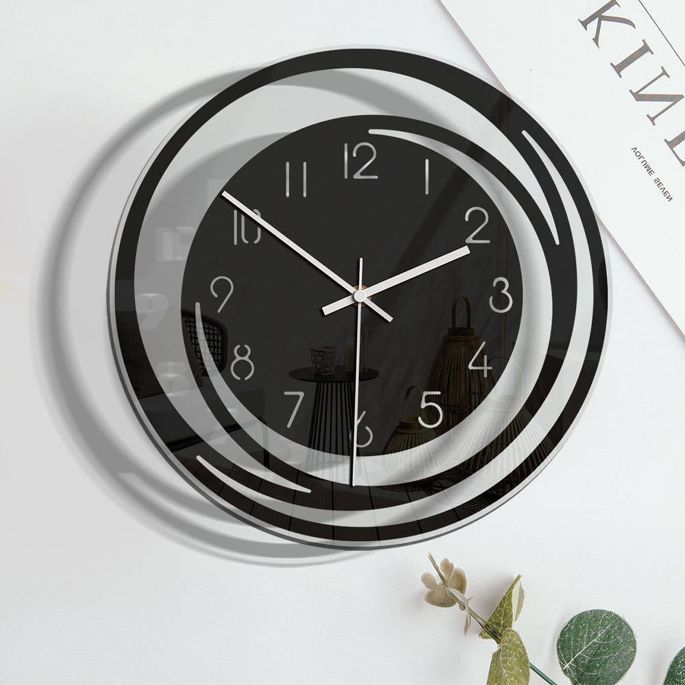 Minimalist Wall Clock 30 cm | Silent Quartz Movement | Elegant Acrylic Design for Living Room Bedroom Office