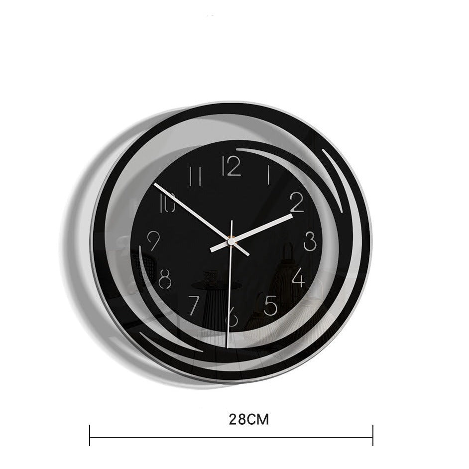 Minimalist Wall Clock 30 cm | Silent Quartz Movement | Elegant Acrylic Design for Living Room Bedroom Office