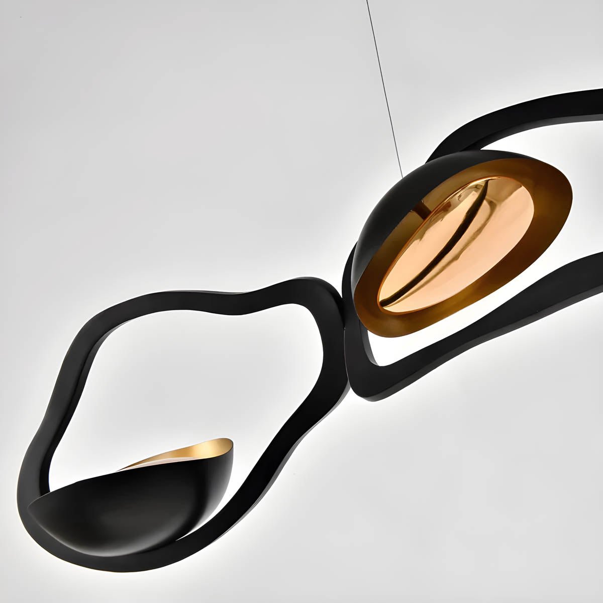 TORRA Modern Pendant Lamp LED Ceiling Light | Alloy Sculptural Design | Adjustable 150cm Cable | Dimmable Option