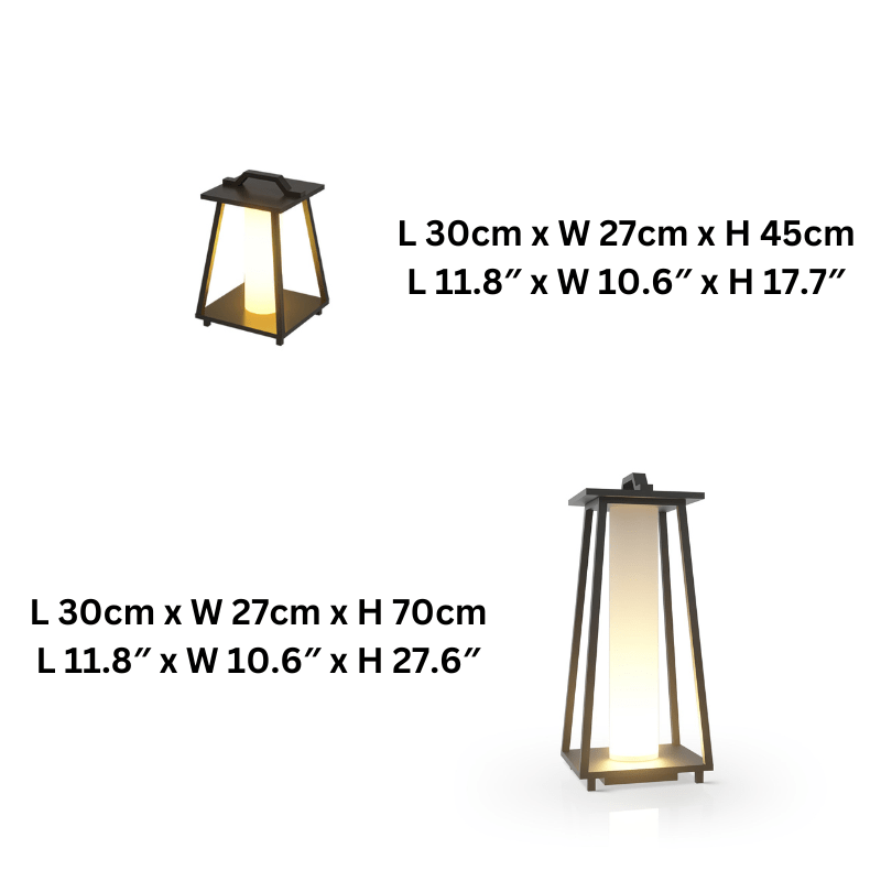 Portable Outdoor LED Lamp Stainless Steel Garden Light Roam | IP65 Weatherproof Handle Lantern | Patio Balcony Courtyard Lighting