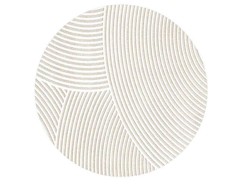 FormaLuna Rug | Round rug with modern geometric pattern