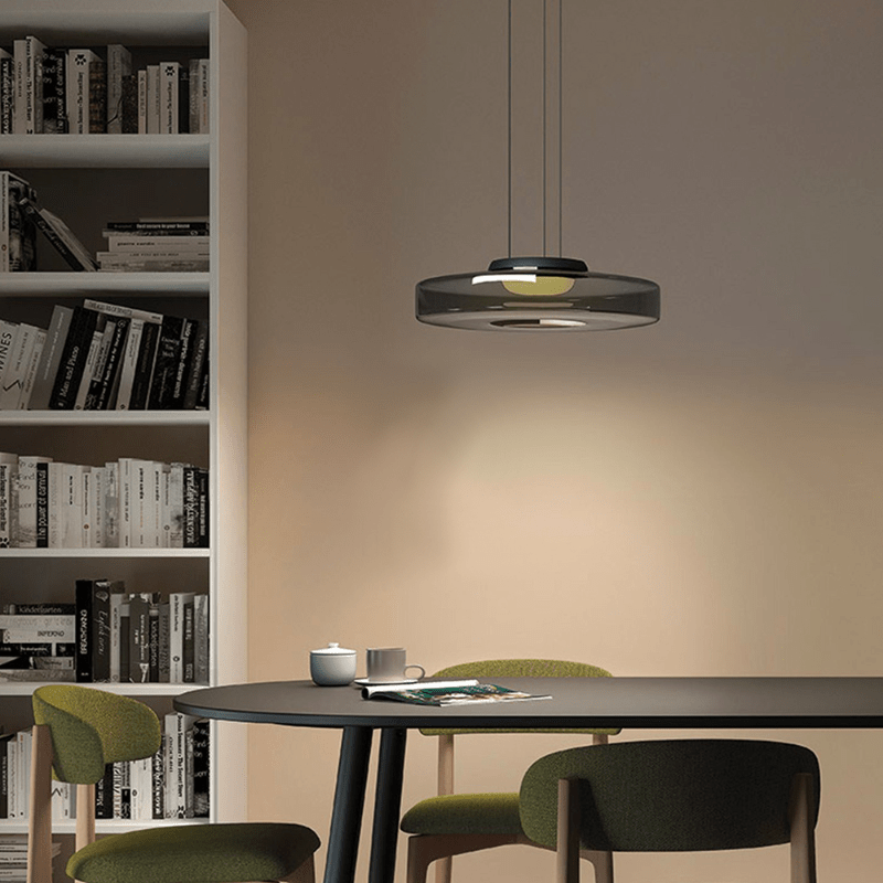 Glass Pendant Lamps in Bauhaus Style