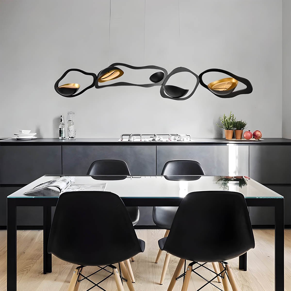 TORRA Modern Pendant Lamp LED Ceiling Light | Alloy Sculptural Design | Adjustable 150cm Cable | Dimmable Option