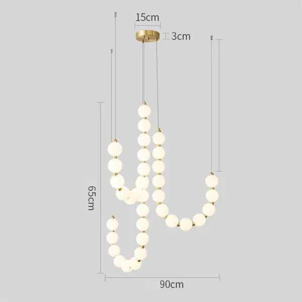 Luxury White Necklace Chandelier