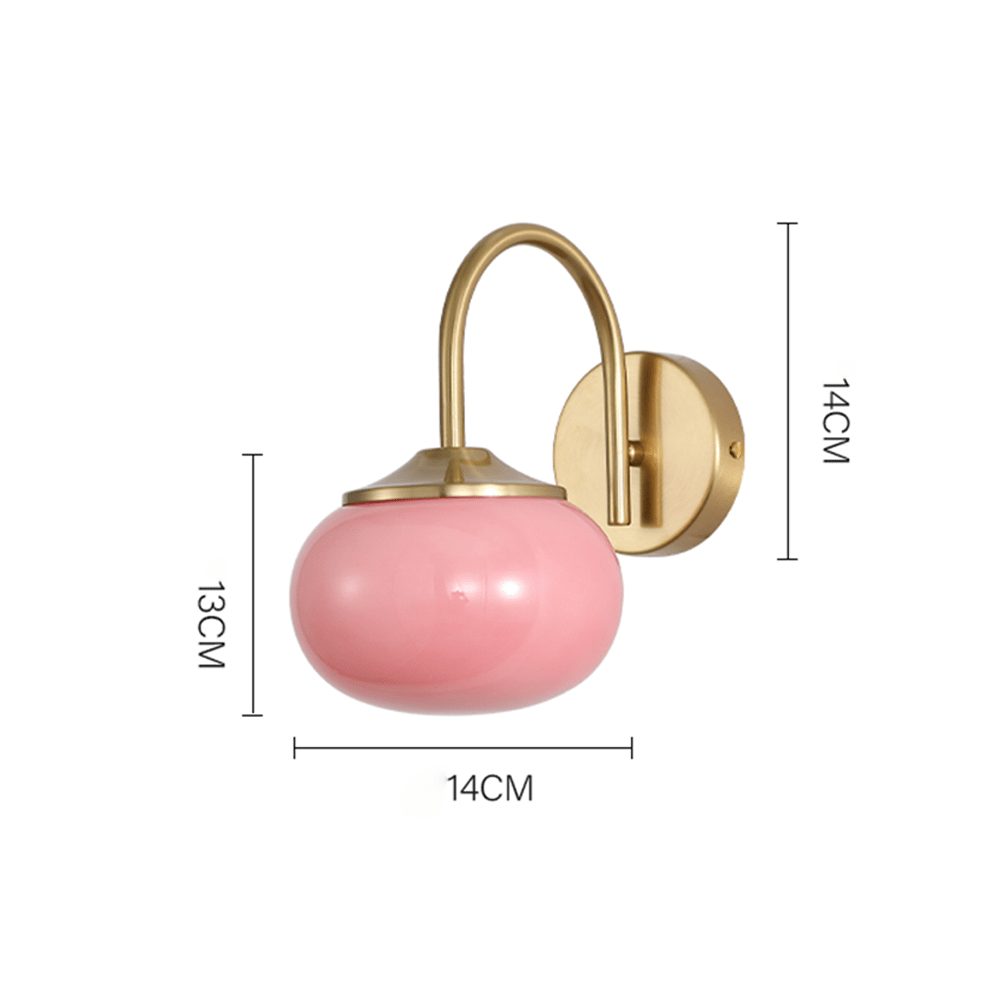 Marshmallow Wall Lamp Scandinavian Style | Soft Glow Wall Light | White Iron Fixture | E27 Indoor Lighting | Bedroom Living Room