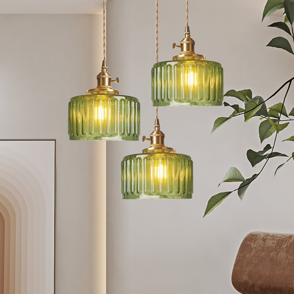 Vintage Crystal Hanging Lamp