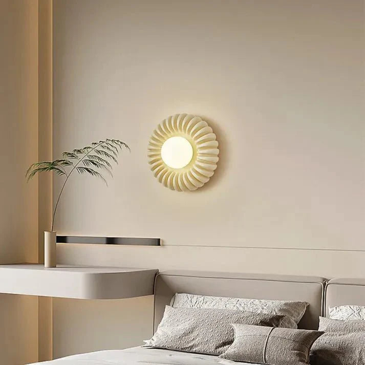 Modern Resin Bedroom Wall Lamp Creative Design | G9 Wall Light Fixture | Minimalist Decorative Lighting | Indoor Ambient Lamp | 24cm