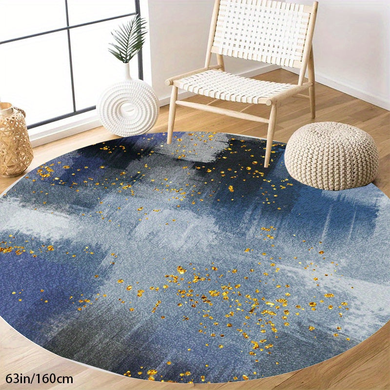 LunaWeave | Stylish Round Rug Non-Slip | Modern Boho Rug with Washable Design for Every Home