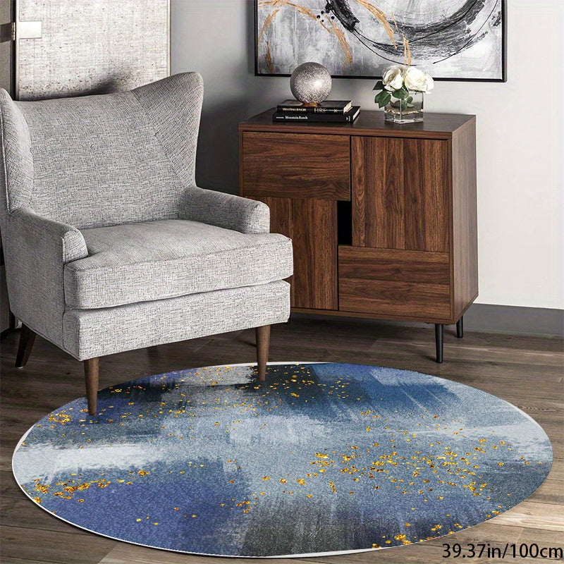 LunaWeave | Stylish Round Rug Non-Slip | Modern Boho Rug with Washable Design for Every Home