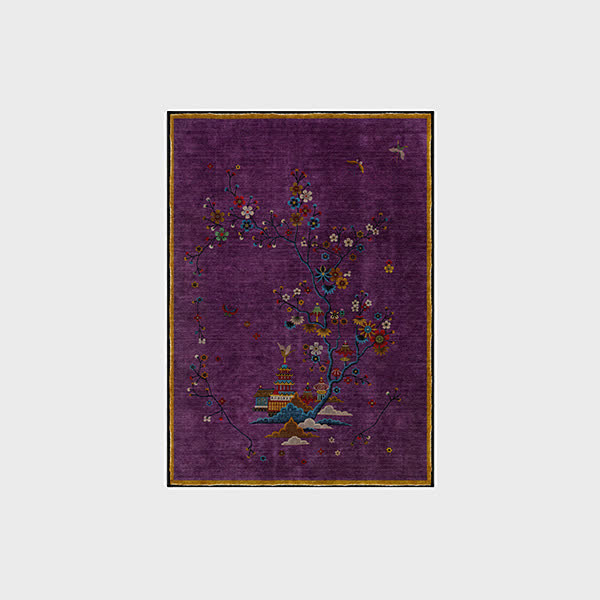 Natural Landscape Washable Area Rug for Living Room | Anti-Slip Foldable Carpet | Soft Machine Washable Polyester Rug | Elegant Home Décor