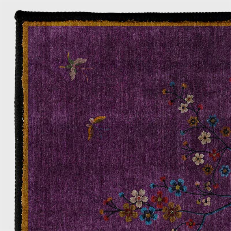 Natural Landscape Washable Area Rug for Living Room | Anti-Slip Foldable Carpet | Soft Machine Washable Polyester Rug | Elegant Home Décor