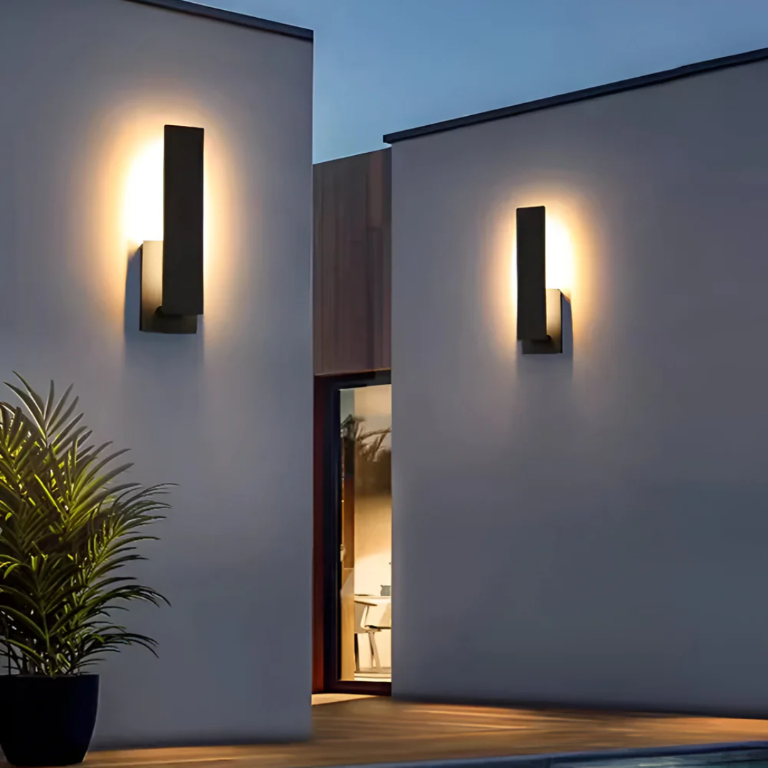 Minimalist LED Outdoor Wall Lamp for Garden & Terrace | Waterproof IP65 Aluminum Design | Warm White Outdoor Lighting | 12W/20W Wall Mounted Lamp