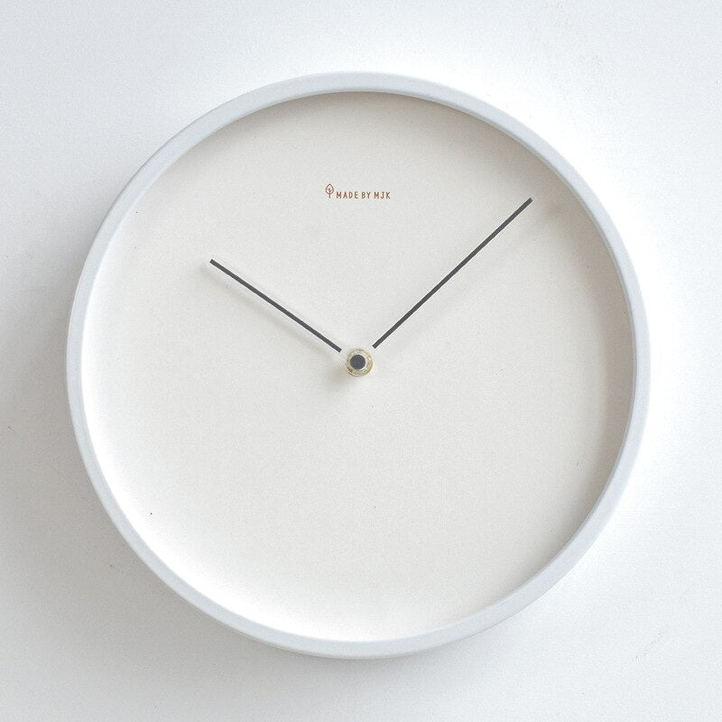 Scandinavian Minimalist Wall Clock | NordLign Silent Quartz Clock Matte Finish | 25–30cm Modern Wall Decor | Living Room Bedroom Office