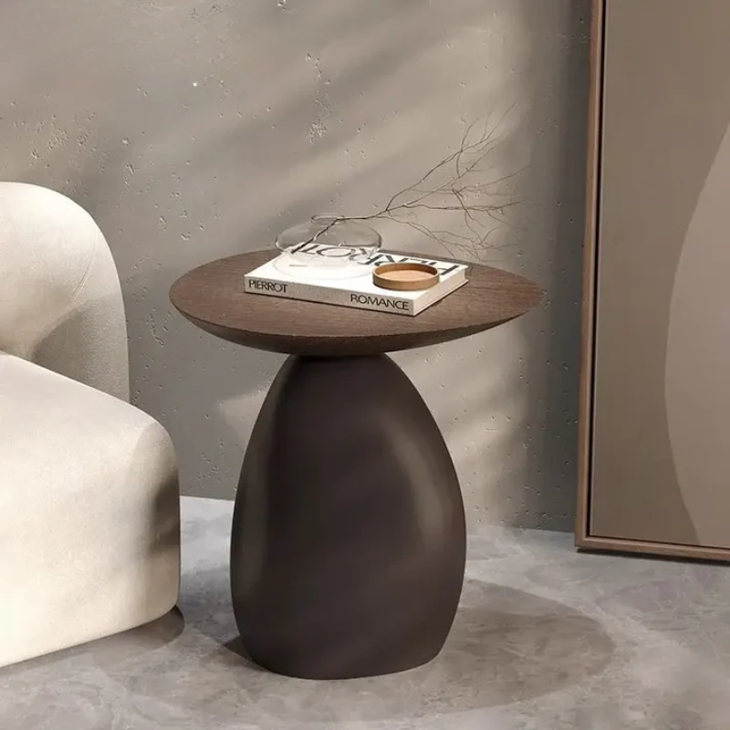 Zenovira Wabi Sabi Coffee Table with Storage | Solid Wood Minimalist Living Room Table | Modern Organic Accent Table