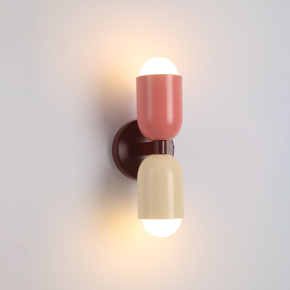 Morandi Danish Style Wall Lamp for Living Room Bedroom | Minimalist LED Wall Light | Metal E27 Fixture | Warm White Indoor Lighting