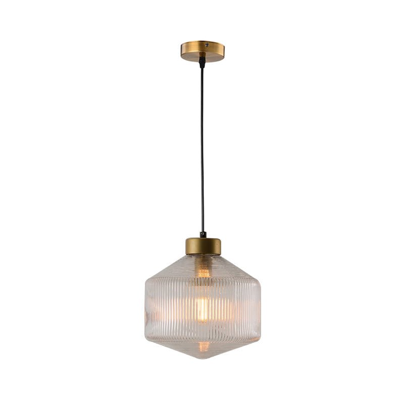 Modern Drum Pendant Lamp Glass Ceiling Light | E26/E27 Socket Hanging Fixture | Minimalist Indoor Lighting Ø25cm