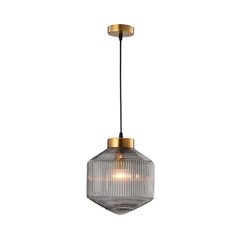 Modern Drum Pendant Lamp Glass Ceiling Light | E26/E27 Socket Hanging Fixture | Minimalist Indoor Lighting Ø25cm