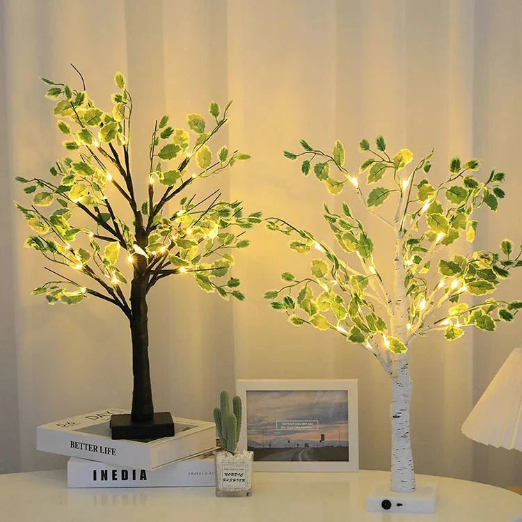 Christmas Green Leaves LED Tree Lighting