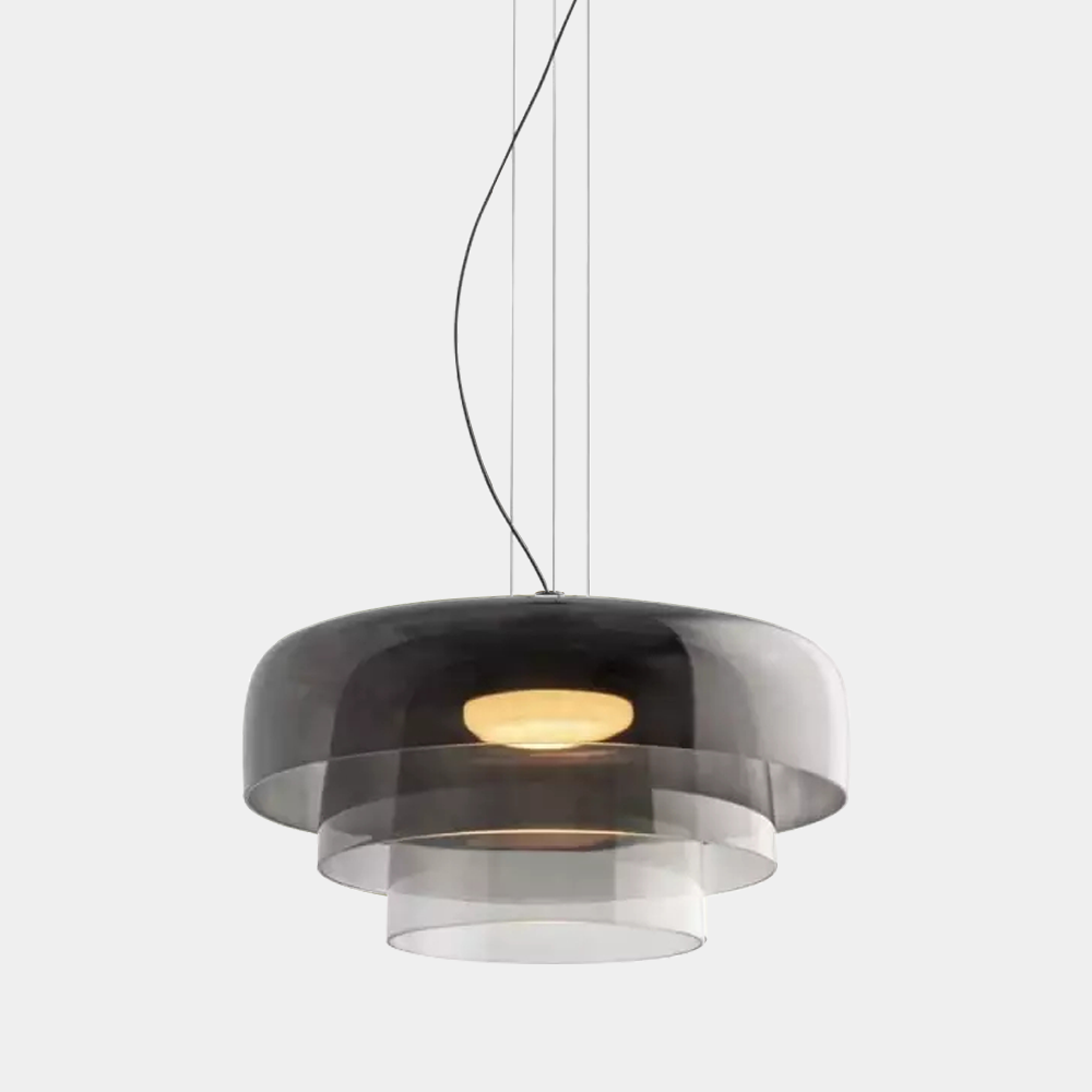 Hanging lamp made of Norwegian glass
