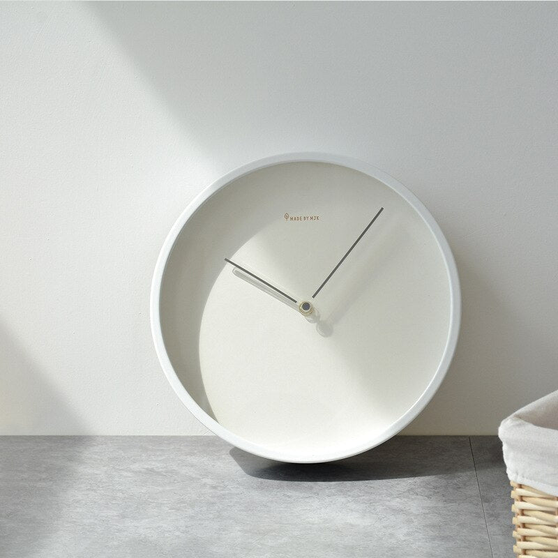 Scandinavian Minimalist Wall Clock | NordLign Silent Quartz Clock Matte Finish | 25–30cm Modern Wall Decor | Living Room Bedroom Office