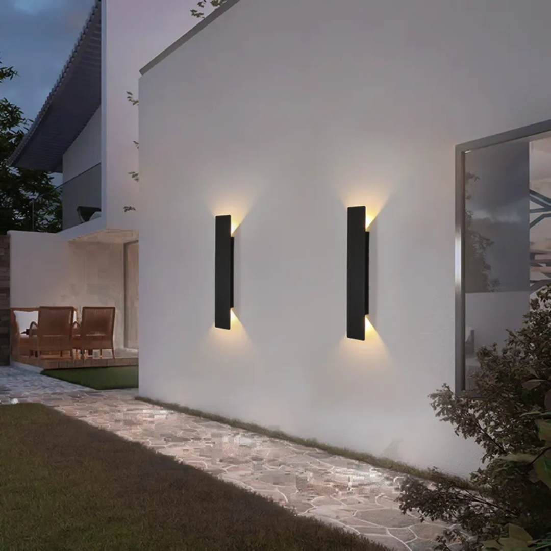 Xyrov Weather-Resistant Aluminum Outdoor Wall Lamp | Modern LED Exterior Light | IP65