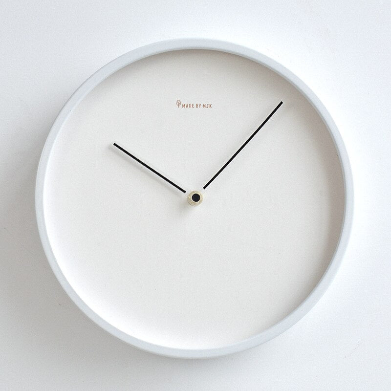 Scandinavian Minimalist Wall Clock | NordLign Silent Quartz Clock Matte Finish | 25–30cm Modern Wall Decor | Living Room Bedroom Office
