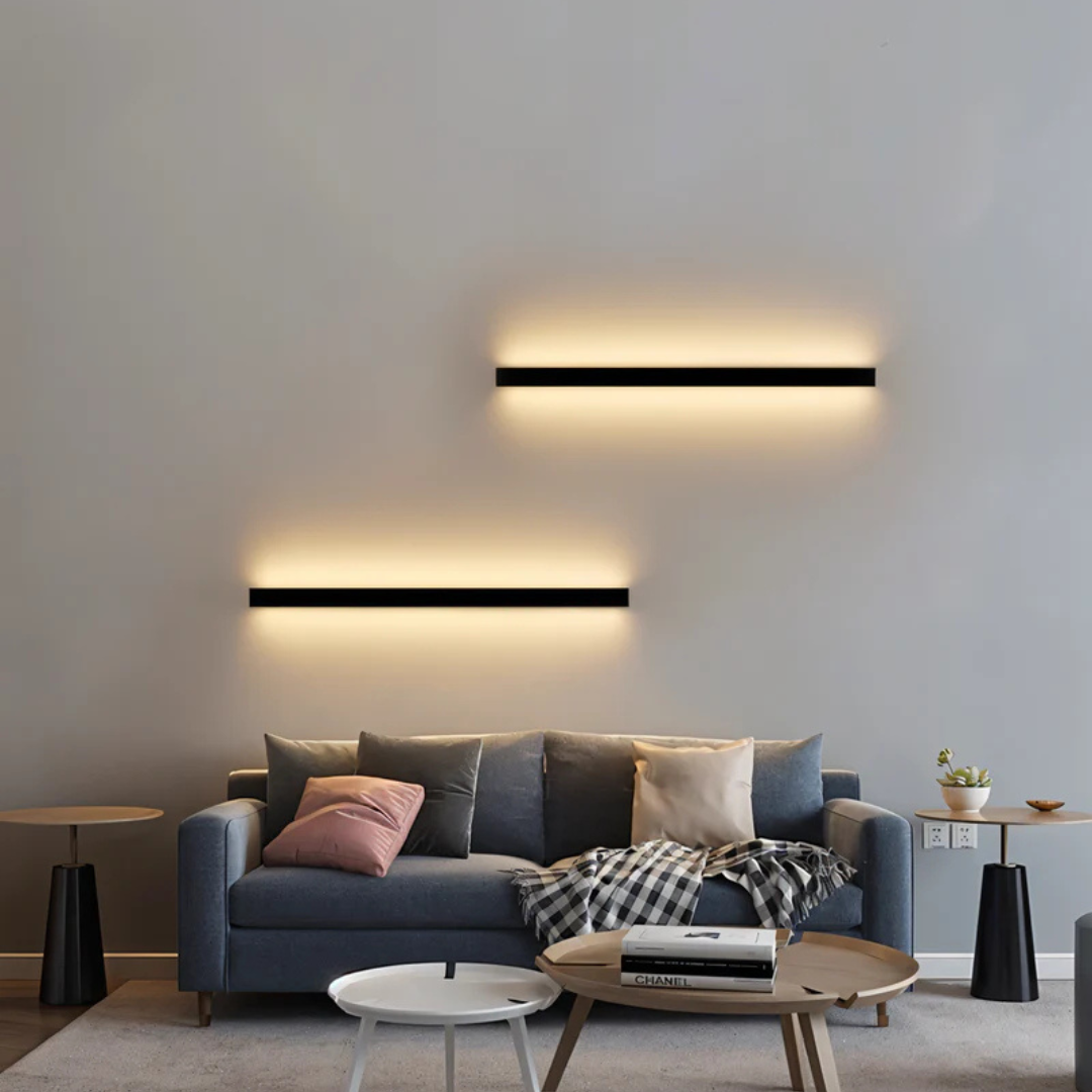Rhea LED Wall Lamp Indoor & Outdoor | Modern Black IP65 Waterproof Wall Light | Energy Efficient