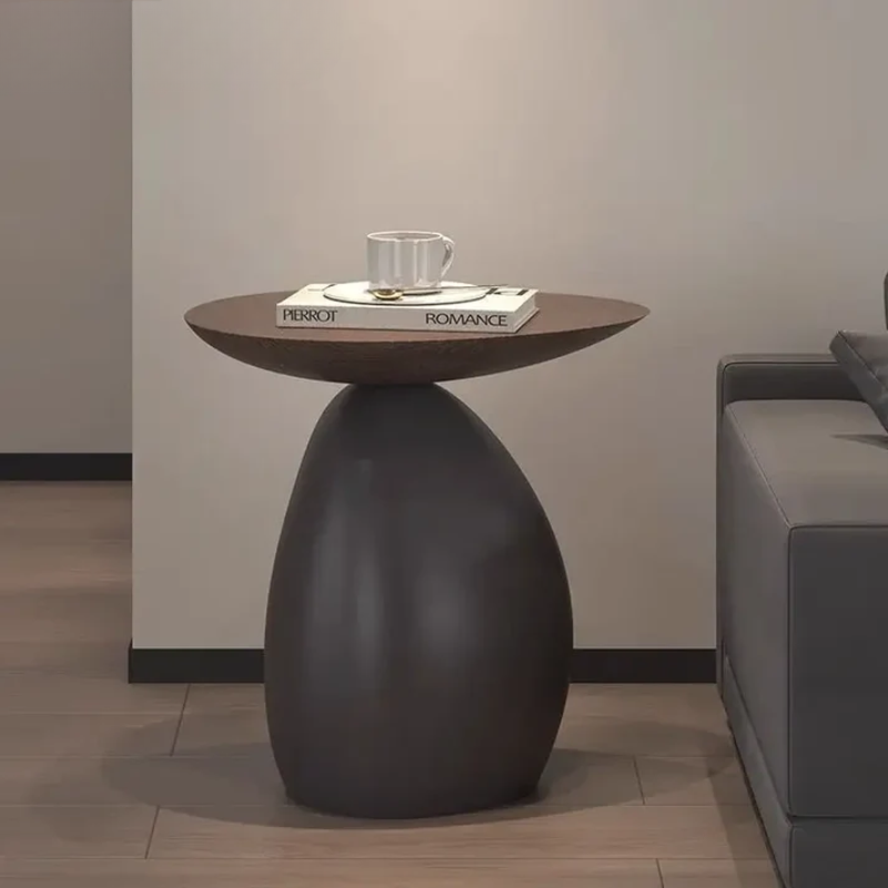 Zenovira Wabi Sabi Coffee Table with Storage | Solid Wood Minimalist Living Room Table | Modern Organic Accent Table