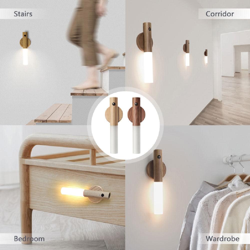 MagnetTourch LED Motion Sensor Night Light Rechargeable | USB Magnetic Wall Light | Warm White Auto On/Off | Hallway Bedroom Stair Lighting