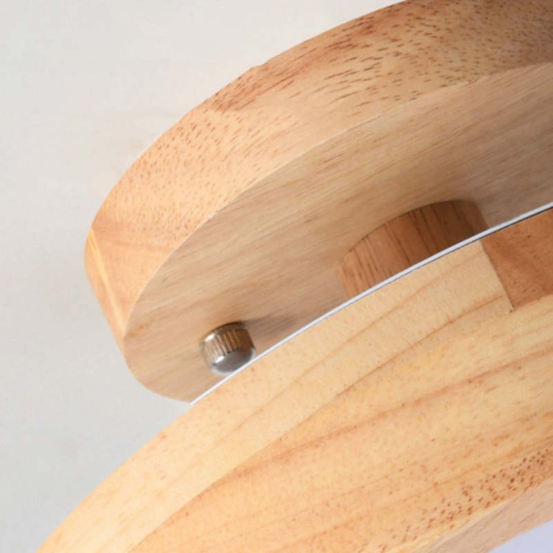 Modern LED Ceiling Lamp Made of Wood