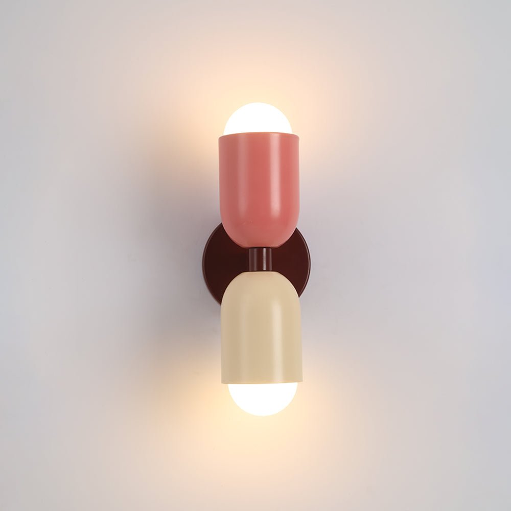 Morandi Danish Style Wall Lamp for Living Room Bedroom | Minimalist LED Wall Light | Metal E27 Fixture | Warm White Indoor Lighting