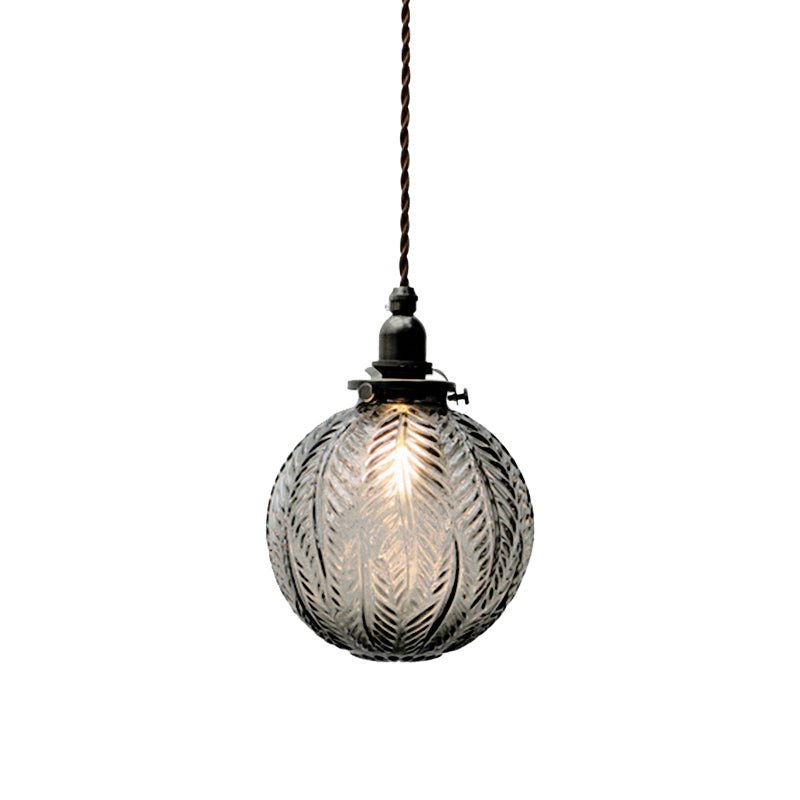 Colonial Globe Pendant Light Vintage Glass Design | E26/E27 Compatible | 110–240V | Dining & Living Room Lighting