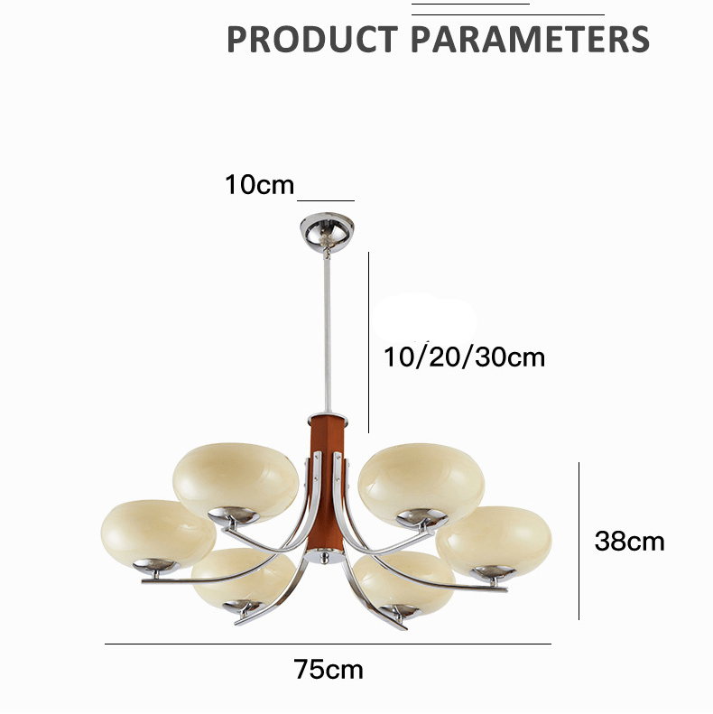 3/5 Main Bauhaus Chandelier