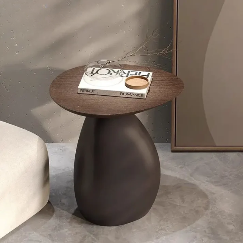 Zenovira Wabi Sabi Coffee Table with Storage | Solid Wood Minimalist Living Room Table | Modern Organic Accent Table