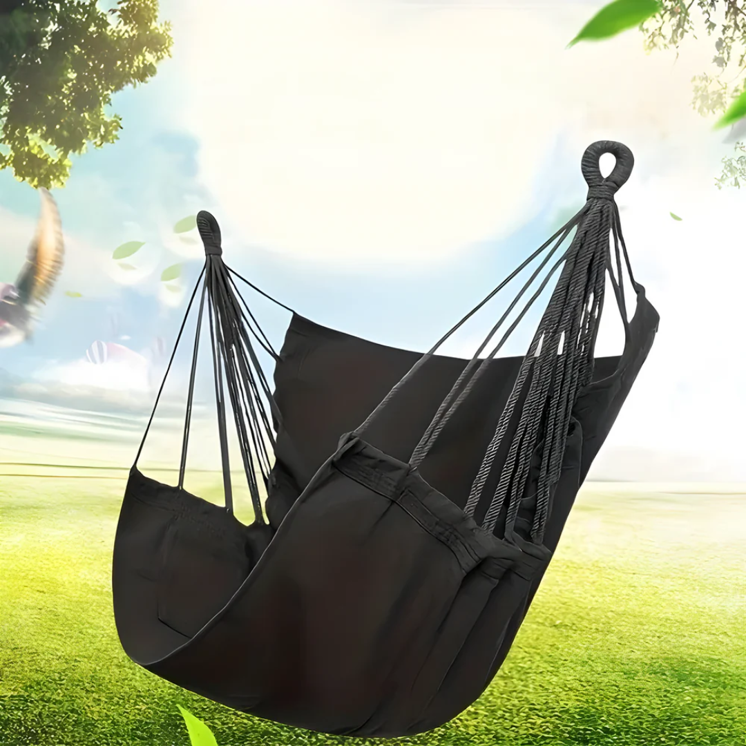 Comfortable Hammock for Garden Balcony Relaxation | Durable Polyester Cotton | 150 kg Capacity | Indoor Outdoor Use