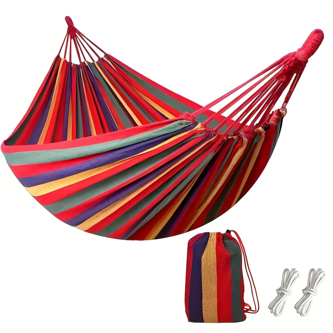 Multifunctional Hammock for Indoor & Outdoor Use | Breathable Fabric | Stable Design | 200 x 150 cm | 200 kg Capacity