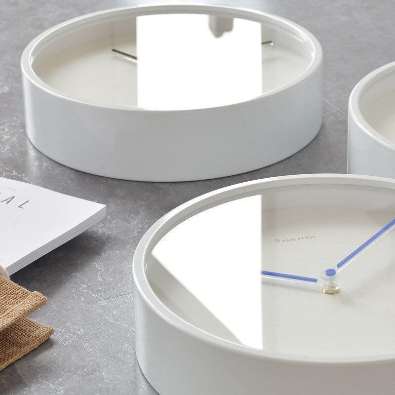 Scandinavian Minimalist Wall Clock | NordLign Silent Quartz Clock Matte Finish | 25–30cm Modern Wall Decor | Living Room Bedroom Office