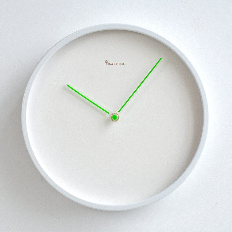 Scandinavian Minimalist Wall Clock | NordLign Silent Quartz Clock Matte Finish | 25–30cm Modern Wall Decor | Living Room Bedroom Office