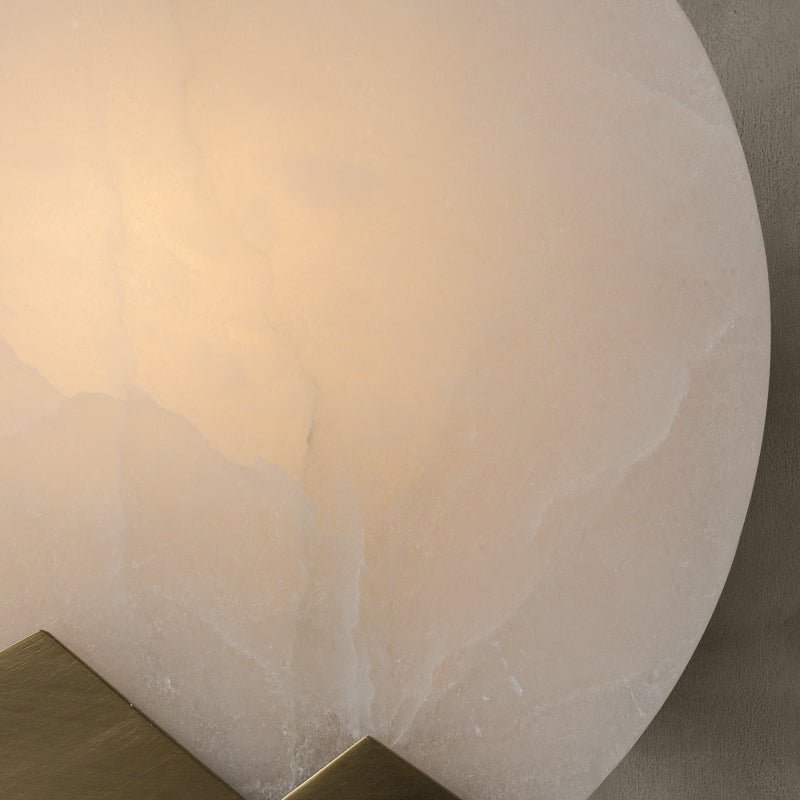 Scandinavian Marble Wall Lamp for Bedroom & Living Room | Minimalist Copper Accent Light | Dimmable E14 LED | Luxury Wall Sconce