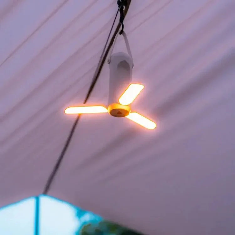 Portable Camping Lantern Foldable LED Light for Outdoor Use | 3 Color Stepless Dimming | 10000mAh Long Battery Life | Hanging Tent & Emergency Light