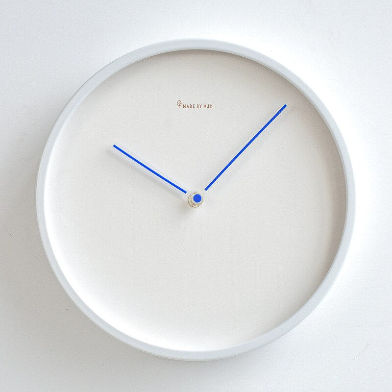 Scandinavian Minimalist Wall Clock | NordLign Silent Quartz Clock Matte Finish | 25–30cm Modern Wall Decor | Living Room Bedroom Office