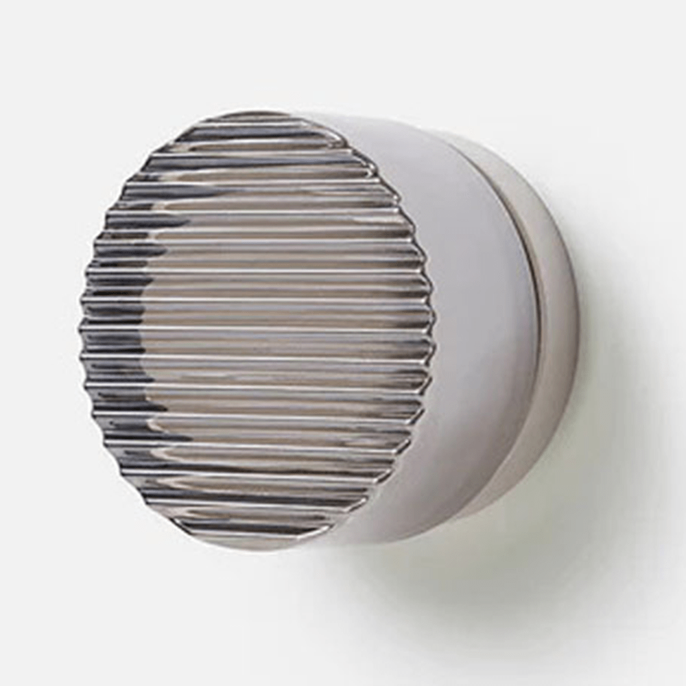 Modern Round LED Wall Lamp Indoor & Outdoor | Up Down Ambient Light | Acrylic Aluminum | Waterproof Compact Wall Sconce