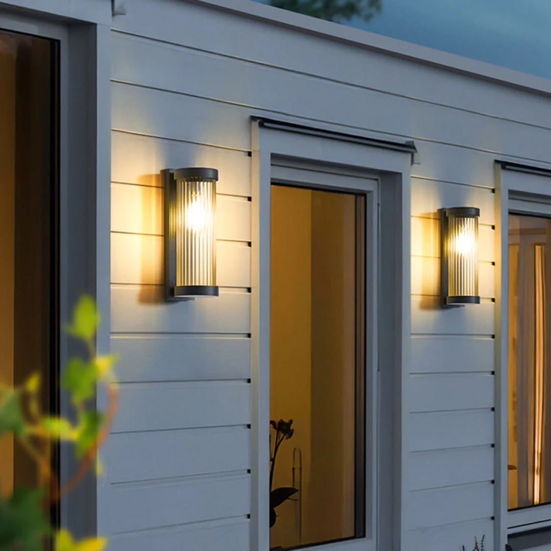 Modern LED Outdoor Wall Lamp for Facade & Garden | IP65 Waterproof Exterior Lighting | Energy-Efficient Outdoor Wall Light | E27 Modern Design