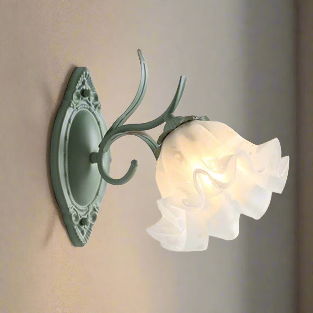 Lily of the Valley Flower Wall Lamp | Floral Design | E27 Socket | Iron Acrylic | Decorative Ambient Lighting for Bedroom and Living Room