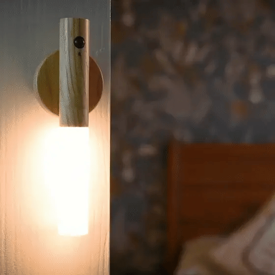 MagnetTourch LED Motion Sensor Night Light Rechargeable | USB Magnetic Wall Light | Warm White Auto On/Off | Hallway Bedroom Stair Lighting