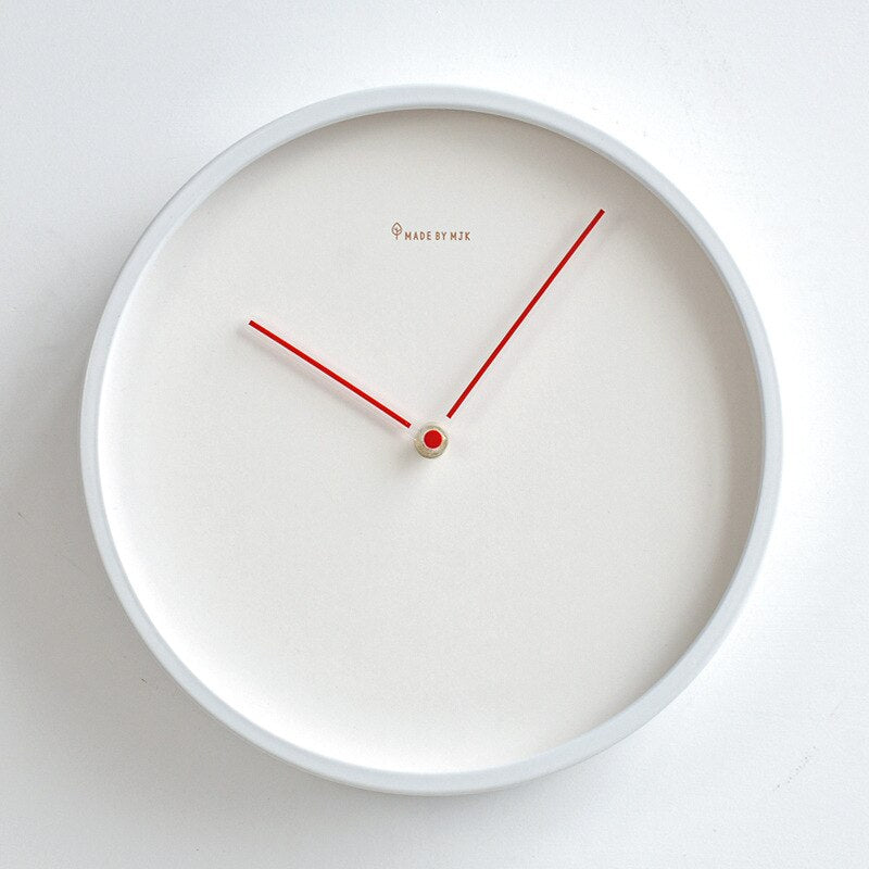 Scandinavian Minimalist Wall Clock | NordLign Silent Quartz Clock Matte Finish | 25–30cm Modern Wall Decor | Living Room Bedroom Office