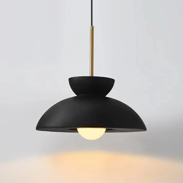 Scandinavian Pendant Lamp for Dining Room | Augustus Minimalist Metal Resin Design | E26/E27 Socket | Adjustable 1.5m Cable