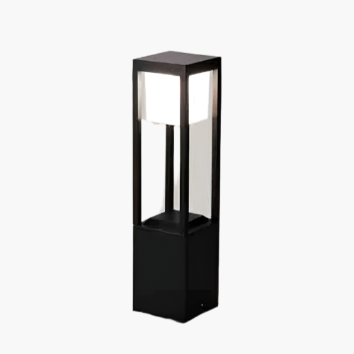 Nimbus Cube Solar Outdoor Lamp 60cm | Modern LED Garden Light | Aluminum Waterproof IP54 | Warm White Path Terrace Lighting
