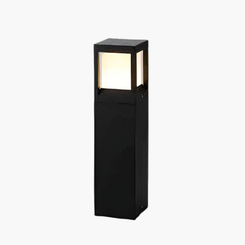 Nimbus Cube Solar Outdoor Lamp 60cm | Modern LED Garden Light | Aluminum Waterproof IP54 | Warm White Path Terrace Lighting